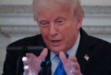 President trump holds kennedy center board dinner at the white house