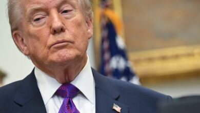 US President Donald Trump and EPA Administrator Lee Zeldin make an announcement