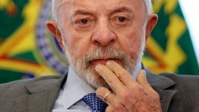 Le président brésilien Luiz Inacio Lula da Silva lors d'une cérémonie à Brasilia